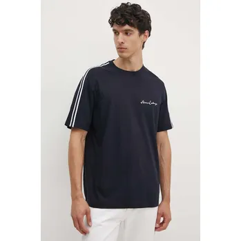 Bavlněné tričko Armani Exchange tmavomodrá barva, s aplikací, 8NZTSG ZJ9AZ 8NZTSG.ZJ9AZ.NOS 59X, vel. M