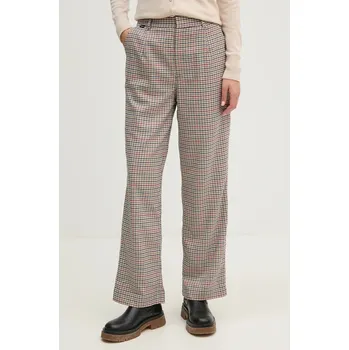 Dámské kalhoty Kalhoty Pepe Jeans BRISTOL dámské, tmavomodrá barva, jednoduché, high waist, PL211777 59X, vel. M