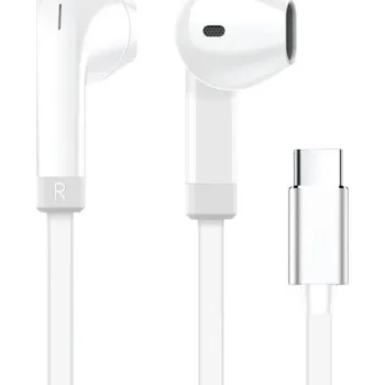 Sluchátka WG - Sluchátka s konektorem Type-C, Vortex Vibe, drátové, white