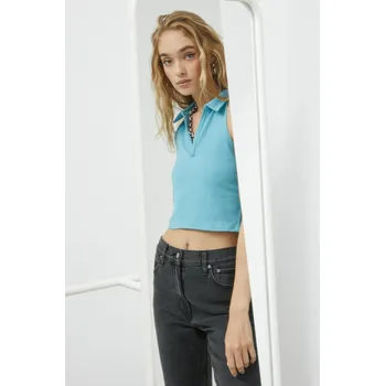 Top Abercrombie & Fitch KI139.2544.220 modrá 55X, vel. M