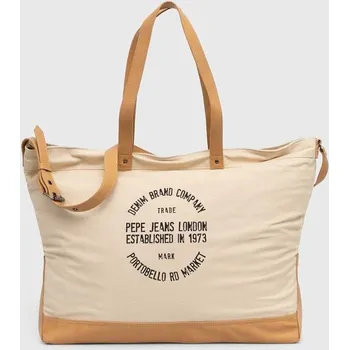 Kabelka Taška Pepe Jeans REECE HERITAGE béžová barva, PU300011 80X, vel. ONE SIZE