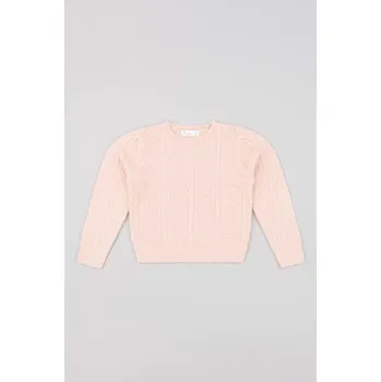 Dívčí svetr Dětský svetr zippy růžová barva, lehký 3105625601 30X, vel. 103
