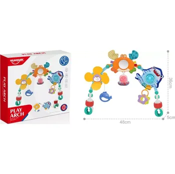 Hračka pro nejmenší Hrazdička na postýlku a kočárek Mořská stvoření