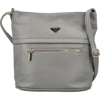 Stylová dámská koženková crossbody kabelka Isména, šedá