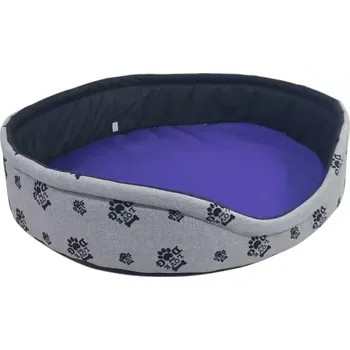 Pelíšek pro psa Pelech oválný 57x50x17 Fialový
