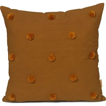 Povlak na dekorativní polštářek Povlak na polštář ferm LIVING Dot Tufted 1104265986 hnědá 88X