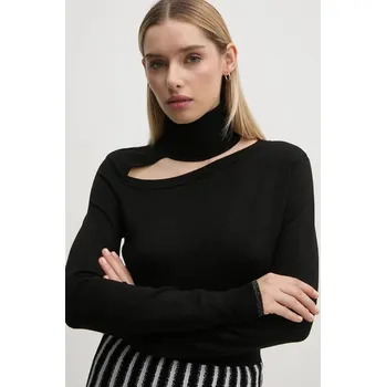 Dámský svetr Svetr Gaudi dámský, černá barva, s golfem, 421BD53013 99X, vel. S