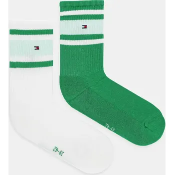 Dětské ponožky Tommy Hilfiger 2-pack 701229942.PPYA zelená 77X, vel. 31/34