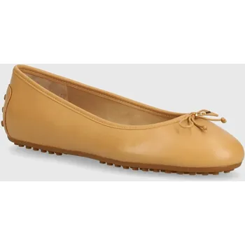 Dámské baleríny Kožené baleríny Lauren Ralph Lauren Jayna béžová barva, 802927941006 802927941006.101 80X, EUR 38