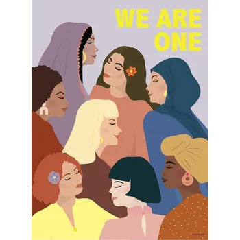 Plakát Plakát Vissevasse We Are One 30x40 cm F.2021.097.M vícebarevná MLC