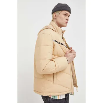 Bunda Tommy Jeans pánská, béžová barva, zimní DM0DM16578 80X, vel. L
