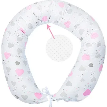 Ar-s Těhotenský polštář - Relaxační poduška - Srdíčka - 170 cm