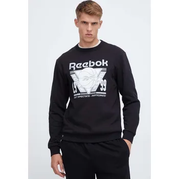 Pánská mikina Mikina Reebok Classic Basketball pánská, černá barva, s potiskem 100070716 99X, vel. M