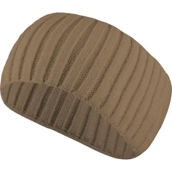 Čelenka Dámská pletená čelenka světle hnědá 9001929-4