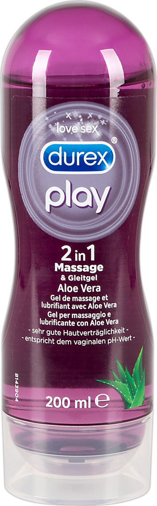 Masážní a lubrikační gel Durex Play 2v1 Aloe 200 ml