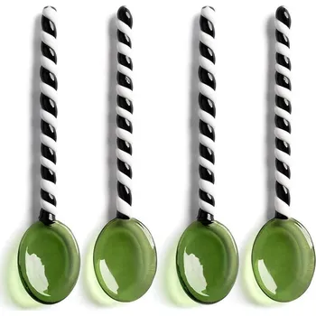 Příbor Sada lžiček &k amsterdam Spoon Duet Green 4-pack 2174.09 vícebarevná MLC
