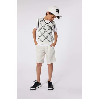 Dívčí kraťasy Dětské kraťasy Karl Lagerfeld Z30027.162.174 béžová 08X, vel. 174