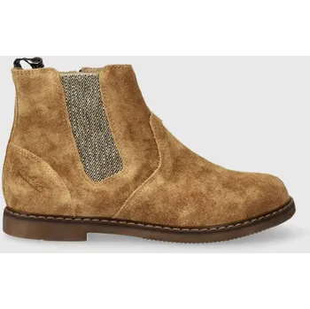 Dívčí tenisky Dětské kožené kotníkové boty Pom D'api P1IEES0403.28.30 béžová 80X, EUR 29