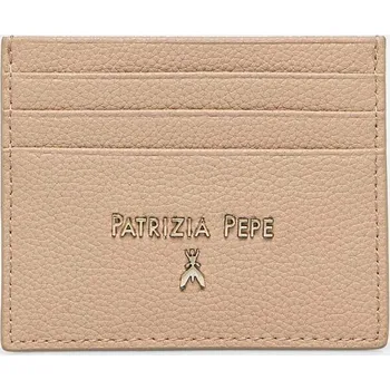 Kožené pouzdro na karty Patrizia Pepe CQ7001.L001 béžová 80A, vel. ONE SIZE
