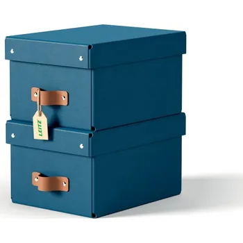 Archivační box LEITZ úložný box, karton, velikost S, 2 ks námořnická modrá