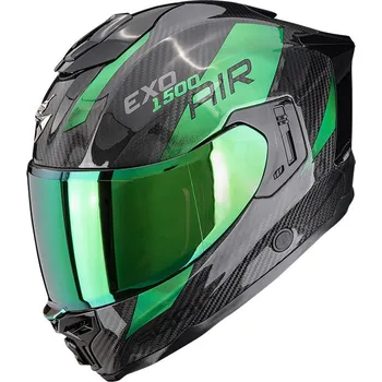 Motodoplněk SCORPION přilba EXO-1500 CARBON AIR Platted black/green - XS