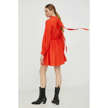 Dámské oblečení Šaty Samsoe Samsoe F23100199 oranžová 22X, vel. L