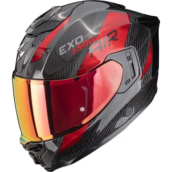 Motodoplněk SCORPION přilba EXO-1500 CARBON AIR Platted black/red - XS