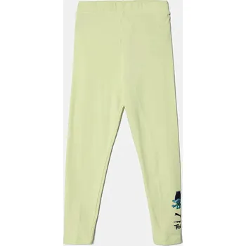 Dětské legíny Puma X TROLLS High Waist Leggings zelená barva, s potiskem, 627662 71X, vel. 92