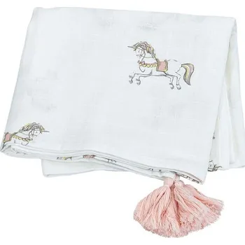 Zavinovačka Mušelínová zavinovačka Effiki Jednorożce Ot.musli.z.chwos.jenroz růžová 03X, vel. ONE SIZE