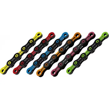 Řetěz na kolo KMC Řetěz KMC DLC SL 11, 118 článků barva černá/oranžová