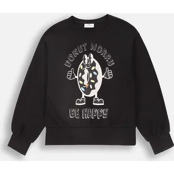 Dívčí tričko Dětské tričko s dlouhým rukávem Coccodrillo černá barva, CARTOONS GIRL KIDS ZC4143102CGK 99X, vel. 110