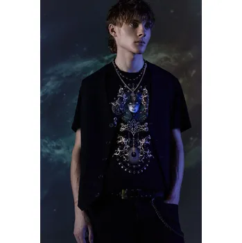 Bavlněné tričko Medicine pánské, černá barva, s potiskem RW24.TSM951 99X, vel. L