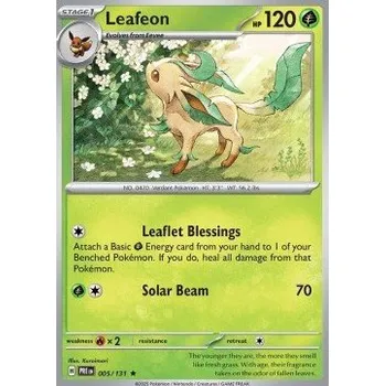 Karetní hra Pokémon PRE 005/131 Leafeon - Prismatic Evolutions Stav: Near Mint, Verze: REVERSE HOLO