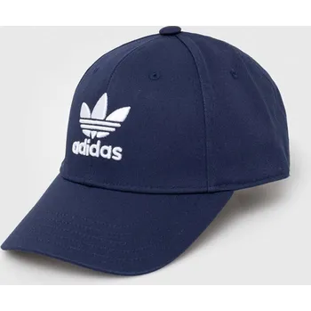 Čepice Bavlněná baseballová čepice adidas Originals Trefoil s aplikací, IL4843 námořnická modř 59X, vel. M/L