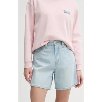 Dámské kraťasy Džínové šortky Levi's HIGH BAGGY SHORT A9311 modrá 50X, vel. 26