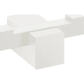 Držák na ručník Háček na ručník CARVO 6 cm, dvojitý, bílá, nerezová ocel, Zack - doprava zdarma od 2999 Kč