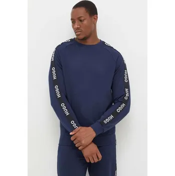 Dámská mikina Bavlněná mikina HUGO s aplikací, 50504273 modrá 95X, vel. S