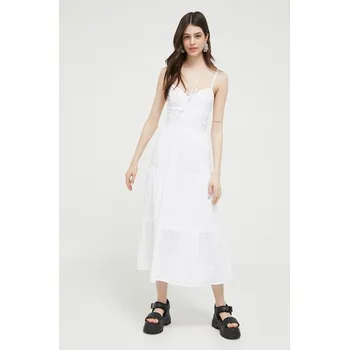 Dámské šaty Bavlněné šaty Hollister Co. KI359.3128.100 bílá 00X, vel. XL