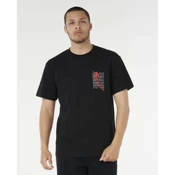 Pánské tričko Tričko Rip Curl EWG PETRO TEE Black velikost L