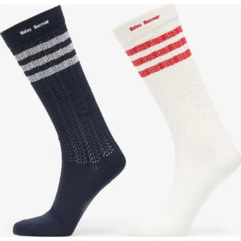 Pánské ponožky Ponožky adidas x Wales Bonner Crochet Hi Sock 2-Pack Chalk White S