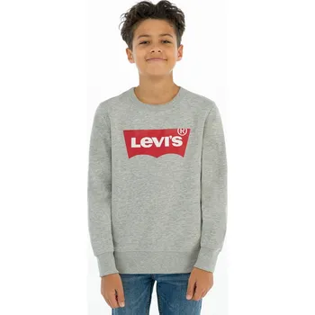 Chlapecká mikina Dětská mikina Levi's šedá barva, s potiskem 8E9079.NOS.B 90X, vel. 116