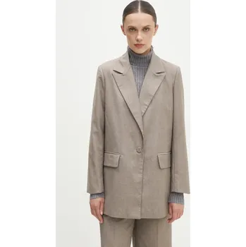 Dámské sako Sako Answear.LAB béžová barva vk8029.flk 80X, vel. M