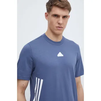 Pánské tričko Bavlněné tričko adidas IX5199 modrá 55X, vel. S