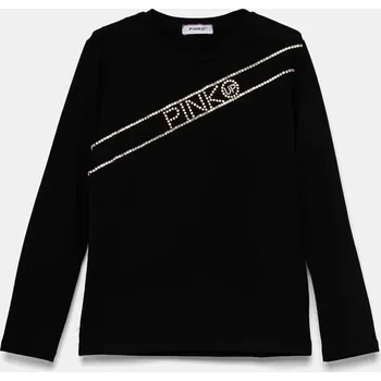 Dívčí tričko Dětské tričko s dlouhým rukávem Pinko Up F4PIJGTH066 černá 99X, vel. 152