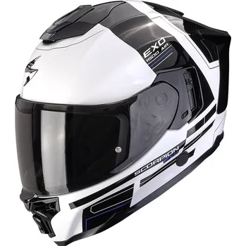 Helma na motorku SCORPION přilba EXO-1500 AIR Dual white/black/blue - XL