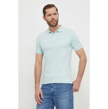 Pánská móda Bavlněné polo tričko Calvin Klein K10K111657 tyrkysová 06A, vel. XXL