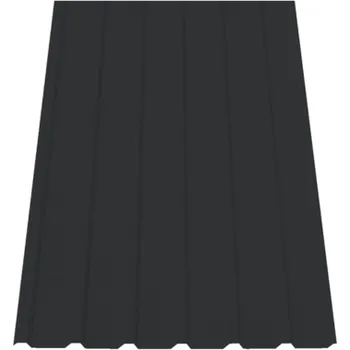 plechová krytina SATJAM Plech trapézový SAT18 NP střešní TOPMAT tl. 0,5 mm RR33 černý