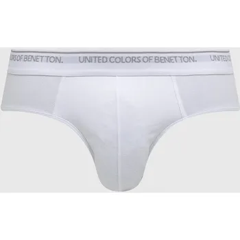 Slipy Spodní prádlo United Colors of Benetton pánské, bílá barva 3OP82S18N.101 00X, vel. L