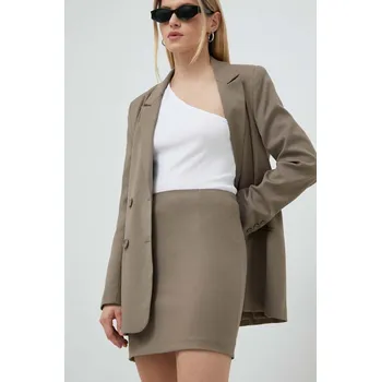 Dámská sukně Sukně Gestuz hnědá barva, mini 10906752 84X, vel. 40