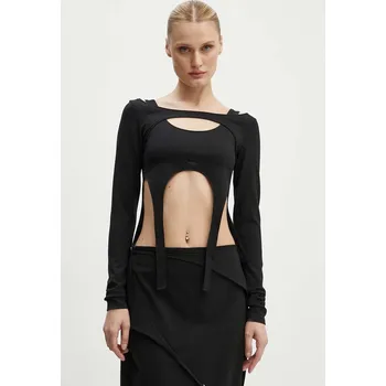 Pánské tričko Tričko s dlouhým rukávem Heliot Emil černá barva, HE.W.13.051.BLK01 99X, vel. 38